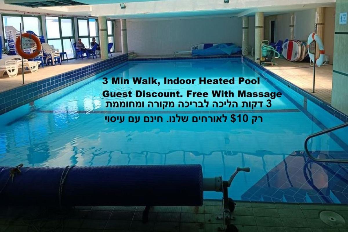 Beach Suite Israel- Private Jacuzzi, Beach View, Gym, Low Fee For Off-Site Indoor Pool & Spa ביץ סוייט ישראל- ג'קוזי פרטי עם נוף ים, אפשרות לבריכה מקורה וספא בתשלום ממש מוזל Aschkelon Exterior foto